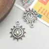 1 novo pingente de liga de prata antiga retro simulação estrela lua sol pingente acessórios diy