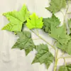 Folhas artificiais de sicômoro francês, galhos e folhas falsas para decoração de projeto, folhas verdes falsas, flores de seda, flores de plástico, plantas verdes