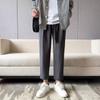 Pantalones de Verano para Hombre Estilo Japonés Simple Rectos Sueltos Combinan con Todo Estilo Coreano Modernos Retro Casuales