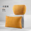 Reposacabezas de Gamuza para Coche Reposacabezas Lumbar Set de Soporte Cojín Trasero para Coche Cojín para Cintura Almohada Lumbar para Asiento de Coche Reposacabezas