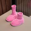 Zapatos y Calcetines para Bebé con Piel Integrada para 0-6 Meses y 6-12 Meses, Antideslizantes, Cálidos, para Niños y Niñas, Otoño e Invierno, de 0 a 1 Año