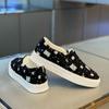 Zapatos de Lona para Hombre de Verano Nuevos sin Cordones Calzado Casual Diario para Hombre Cuadros Ligeros Zapatos con Lentejuelas Pequeños Frescos para Hombre