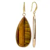 Pendientes Transfronterizos de Piedra Natural Nueva Forma de Gota para Mujer, Lujo Ligero, Gama Alta, Pendientes Exagerados de Cristal Rosa, Pendientes, Accesorios