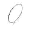 Anillo Simple Japonés y Coreano de Acero de Titanio Ultrafino de 1 mm para Mujer, Liso Elegante, Anillo de Pareja Versátil, Joyería de Mano Moderna y Popular