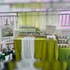 Decoração de mesa de assinatura para reunião de pais do jardim de infância: gaze verde, sem necessidade de corte, decoração ecológica