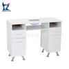 Mesa de Manicure Rosa Dourada com Descanso de Mão e Aspirador de Pó para Manicure Embutido, Fornecimento Transfronteiriço de Mesa de Manicure Estilo Ins com Strass