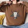 Sudadera de Cuello Redondo con Estampado de Cabeza de Vaca Talla Europea, Top de Moda para Venta al por Mayor en Temu, Amazon y Wish