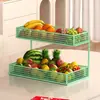 Bandeja de frutas, cesta de frutas para sala de estar, organizador de escritorio multicapa, estante multifuncional para almacenamiento de bocadillos en la encimera de la mesa del comedor