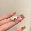 Anillo de monstruo de gato negro divertido con ojos grandes, dopamina, dulce, genial, caricatura, lindas novias, pareja, regalo, lote