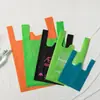 Bolsas Chaleco de Tela No Tejida con Impresión de Logo, Engrosadas, Ecológicas, Reutilizables, Bolsas Tote de Regalo para Compras de Supermercado