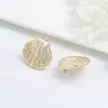 Pendientes de Temperamento de Moda Retro Ins Simples Transfronterizos Europeos y Americanos Personalidad Nicho Diseño Único Forma Irregular Pendientes para Mujer