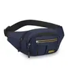 Bolsa de Cintura Casual Multicamadas Transfronteiriça Grande Capacidade para Obra e Deslocamento Bolsa de Peito Conveniente para Dinheiro e Celular Bolsa Transversal Masculina Tendência