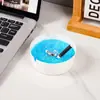 Cenicero de Espuma Desechable para Evitar que las Cenizas Vuele, Adecuado para Uso en Casa y Oficina, Viene con Arena Extintora y Características Anti-Olor