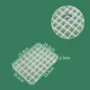 Caja de almacenamiento de plástico transparente con 42 compartimentos de doble hebilla, protección ambiental, con tapa, para guardar accesorios, caja de joyería