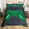 Funda de edredón de tres piezas transfronteriza Hexagonal Geométrico Mango Impresión digital moderna Sábanas Ropa de cama de comercio exterior Textiles para el hogar
