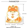 Pingente DIY Fofo Boneco de Neve Cachorrinho Aço Inoxidável Feminino Árvore de Natal Meteoro Arco-Íris Colar Titânio Aço Joia Pingente