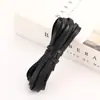 Fio Artesanal DIY 5 m Corda Plana de Couro PU Corda de Couro Corda para Amarrar Corda para Pulseira Colar Corda para Pendurar Corda para Pendurar Acessórios V181