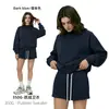 Sudadera de forro polar con cuello semi-alto para mujer, colores macarrón, moda callejera americana, conjunto de chica popular, Isla Cai Xiang