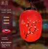 Linternas Japonesas de Plástico Cepillado de PVC para Exteriores, Impermeables y Resistentes al Sol, Forma de Melón de Invierno, Plegables, Publicidad Estilo Japonés, Decoración de Sushi y Sashimi