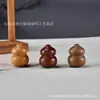 Colgante de Calabaza Redonda Gruesa de Sándalo Tallado, Adorno Creativo de Mano para la Buena Fortuna, Artículo Decorativo para Jugar y Sostener, Decoración Colgante para Coche para las Cinco Bendiciones