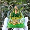 Amazon venta caliente resina pirámide piedra de cristal resina hogar escritorio adornos hechos a mano regalos