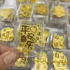 Ímãs de Geladeira Atacado com Ouro Puro 999, Paz, Alegria, Boa Saúde, Prosperidade, Riqueza e Felicidade