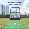 Red de práctica de golf Red de práctica de golf Portátil Almacenamiento Plegable Red de chipping de ocho agujeros Jaula de práctica de swing con múltiples objetivos