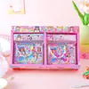 Libro de pegatinas para disfrazar a niñas con cadena de cuentas portátil, libro de pegatinas para disfrazar de princesa, juguete DIY de decoración creativa para niñas y niños