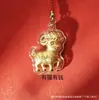 Chaveiro Pingente Ovelhinha Ano Novo da Ovelha Ovelha Dourada Rica Dinheiro para Gastar Corrente de Celular Trânsito Dirigindo Pequeno Pingente de Bolsa de Presente