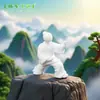 Miniatura de paisaje de dibujos animados, figura de Tai Chi, muñeco de personaje lindo y pequeño, accesorio de decoración DIY creativo, adorno pequeño para coche o escritorio