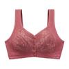 Chaleco con hebilla delantera para mujeres de mediana edad y mayores, ropa interior para mamá, sujetador cómodo para mujer, sujetador inalámbrico de talla grande para mujer respetuoso con la piel