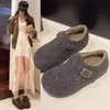 Zapatos Birkenstock Completamente Cubiertos de Venta Caliente 2026 Invierno Nuevo Fieltro de Lana Birkenstock con Forro Polar Deslizables Hebilla Felpa Piel Zapatos de Algodón