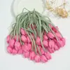 Flores de tela tipo tulipán y capullo de mariposa estilo coreano, para accesorios de ropa DIY, accesorios para el cabello, decoraciones para bolsos y componentes de accesorios