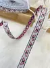 Cinta de bordado jacquard con lazo hecho a mano DIY de 1,0-2,0 cm, accesorios para el cabello, accesorios para ropa de minorías étnicas