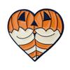 Insignia de aleación con forma de corazón linda de dibujos animados, broche de metal de calabaza divertido creativo para Halloween, accesorios para ropa y bolsos
