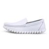Zapatos Nuevos para Hombre Enfermero Combinan con Todo Transpirables Antideslizantes Zapatos de Trabajo Talla Grande Casual Cuero Blanco Suaves Cuadros