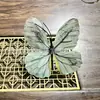 Tecido Colorido Pequena Borboleta Flores Artificiais, Acessórios de Adorno de Cabeça Estilo Antigo, Pacote de Material para Prendedor de Cabelo DIY, Ornamentos Florais para Fotografia