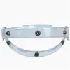 Soporte de Lente de Burbuja Soporte de Lente para Casco de Motocicleta Casco 3/4 Casco Medio Casco Retro Soporte de Lente de Tres Botones