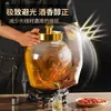 Garrafa de vidro para vinho espumante recipiente selado de alta qualidade espessado jarra de vinho medicinal de ginseng de 20 jin urna de vinho com torneira garrafa de vinho especial