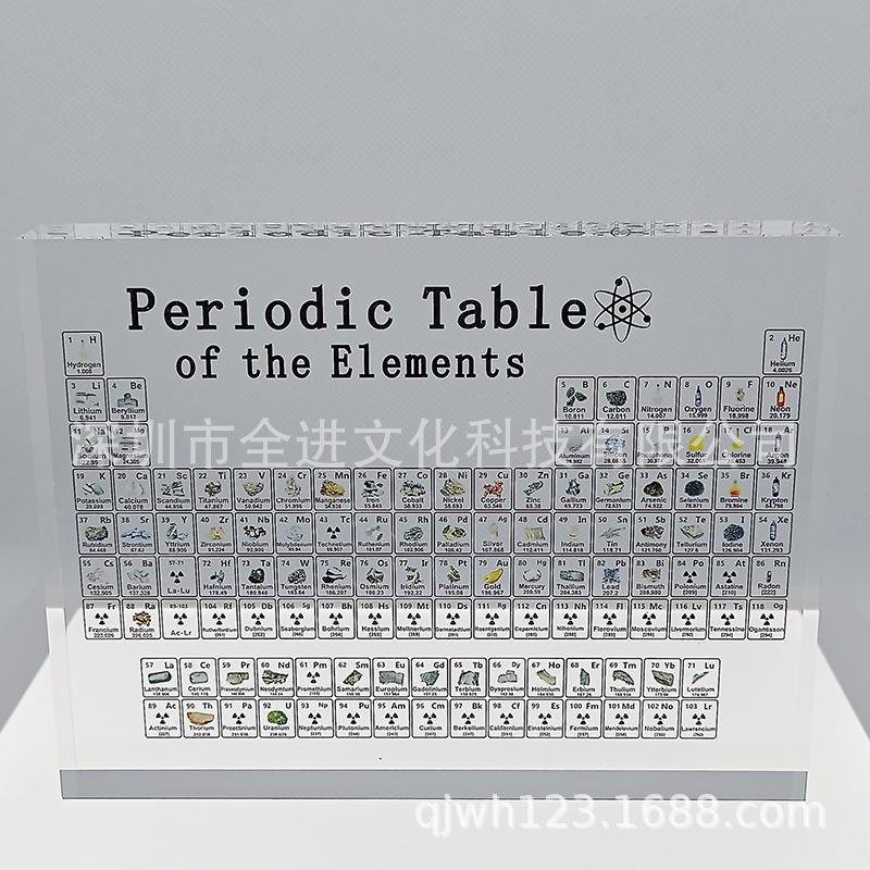 化學元素 化学元素周期表礼品摆件 创意元素图案高清印刷节日礼