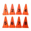 Equipamento Digital de Treinamento de Futebol Marcadores Cônicos Cones de Obstáculo Treinamento de Basquete Marcadores Digitais Cones em Formato de Casquinha de Sorvete Cones 23cm