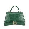 Bolsa Reloj de Arena para Mujer 2023 Nueva Moda Transfronteriza Patrón de Cocodrilo Color Sólido Bolso de Mano Bolso Cuadrado Pequeño Bolso Elegante de Hombro Único Cruzado