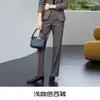 Conjunto de Dos Piezas para Mujer: Chaqueta y Pantalones Traje Profesional Casual Otoño e Invierno Nuevo Estilo Adelgazante para el Trabajo