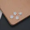 Aleación Colgante Flor de Cinco Pétalos Espaciadores Cuentas DIY Pulsera Collar Accesorios de Joyería 9mm Estilo Antiguo Base de Flor Pieza de Flor