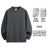 [Algodão de Xinjiang 360g] Moletom Gola Redonda Camiseta Masculina Manga Longa Nova Estação Primavera & Outono Camada Base Quente Roupas para Homem