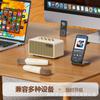 Micrófono Inalámbrico Bluetooth para Karaoke Transfronterizo Audio Todo-En-Uno Portátil para Exterior Hogar Ktv Altavoz Retro