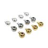 Ouro Real 18K Banhado Ouro Branco Espesso Cor Prata Conservação de Cor Panela de Pressão Contas de Posicionamento Fivela de Acabamento Pingente Pingente Acessórios para Joias DIY