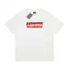 Camiseta de Verano Cruzada Bale25Ss Nuevo Estilo 260g Algodón Peinado Puro Hilo Doble Logo Impreso Lujo Accesible para Hombre y Mujer Manga Corta