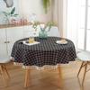 Venta Directa de Fábrica Mantel Redondo con Borlas, Más Vendido en Amazon, Mantel a Prueba de Polvo para Restaurantes y Cafeterías con Ambiente, Mantel con Diseño Floral