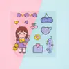 Pegatinas de tarjetas de goo láser de dibujos animados lindos no repetidas material de decoración para cuenta manual infantil pegatinas de placa de goo DIY al por mayor